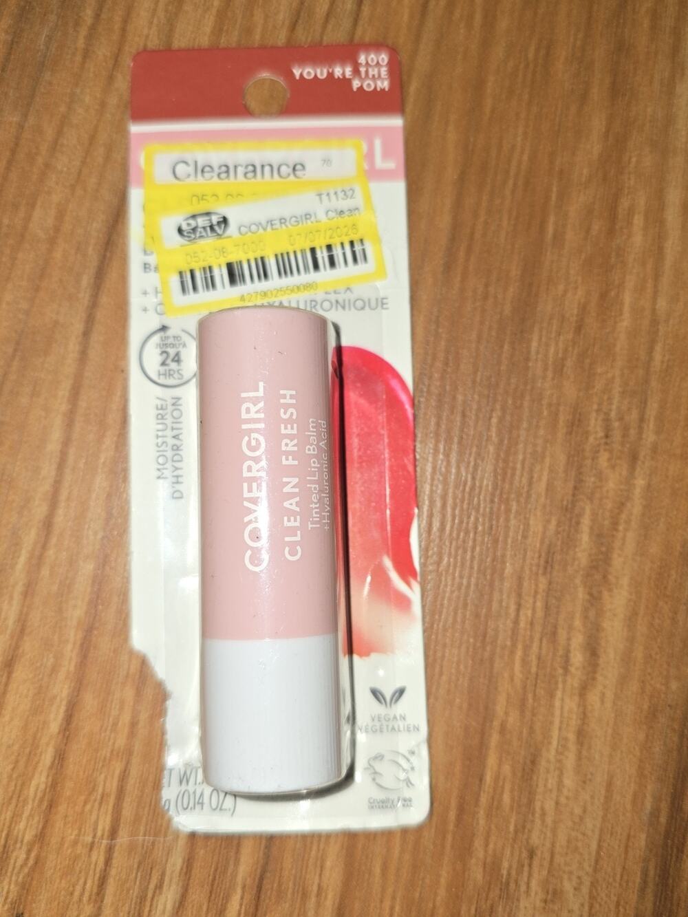 Covergirl Clean Fresh Tinted Lip Balm 400 You're the Pom 0.014 oz S13
